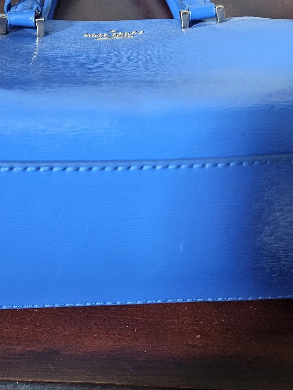 kate spade Bright Blue Patent Dome Satchel